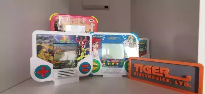 TIGER ELECTRONIC LOGO and STAND
