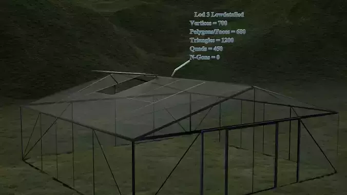 Green House  Low Detailed Lod3