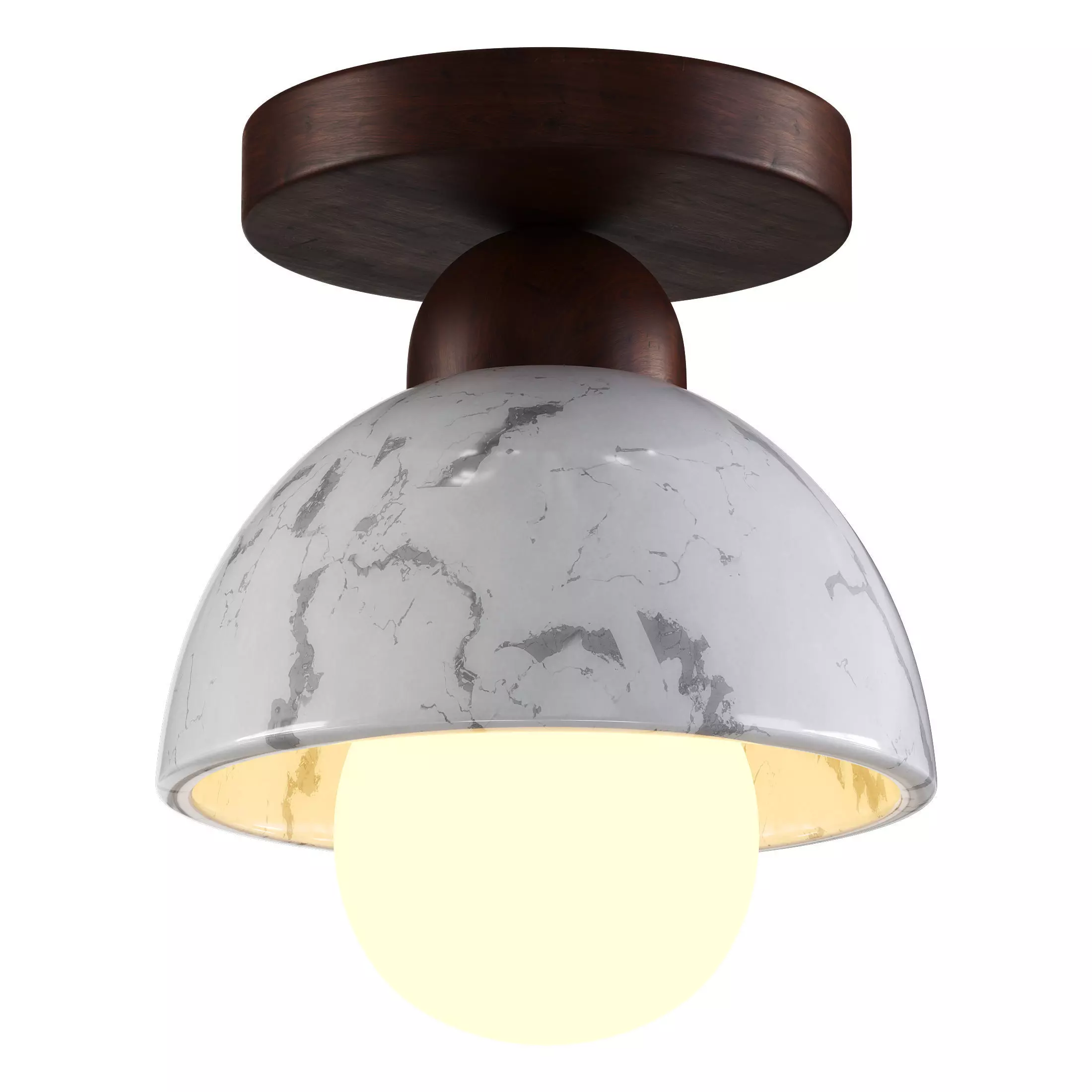 Japanese Wabi-sabi Style Aisle Ceiling Lamp Low-poly 3D model
