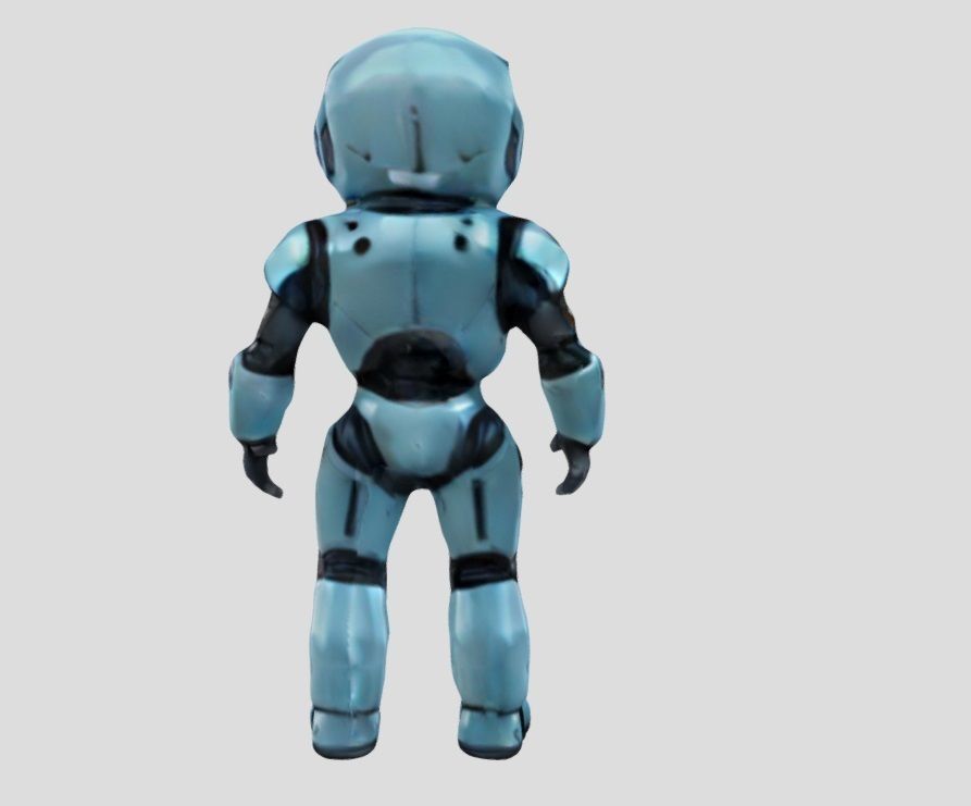 Robot Astronaut 3D model_4