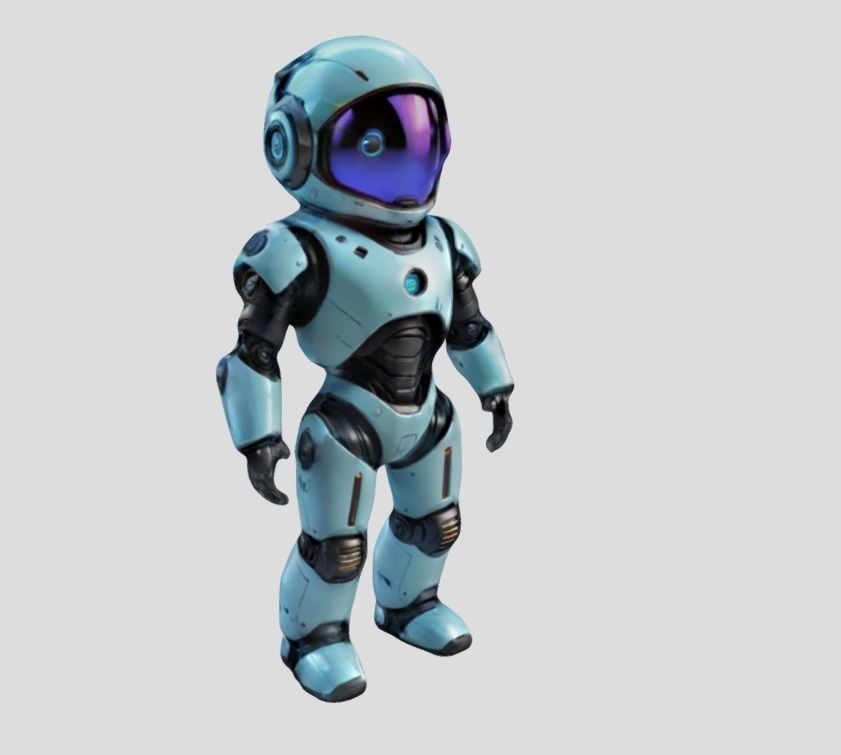 Robot Astronaut 3D model_3