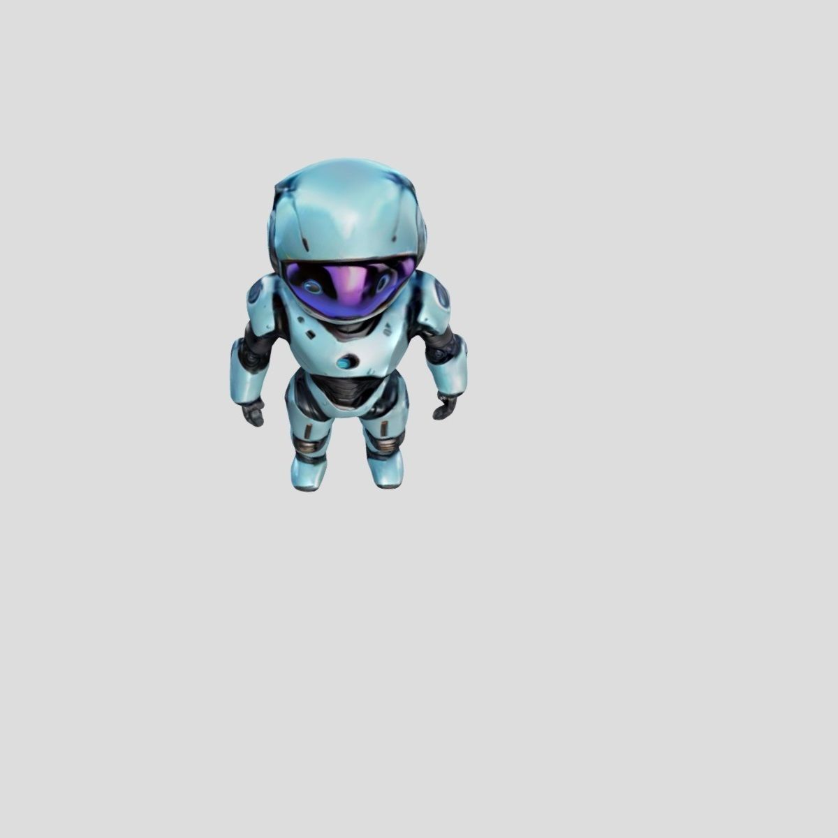 Robot Astronaut 3D model_5