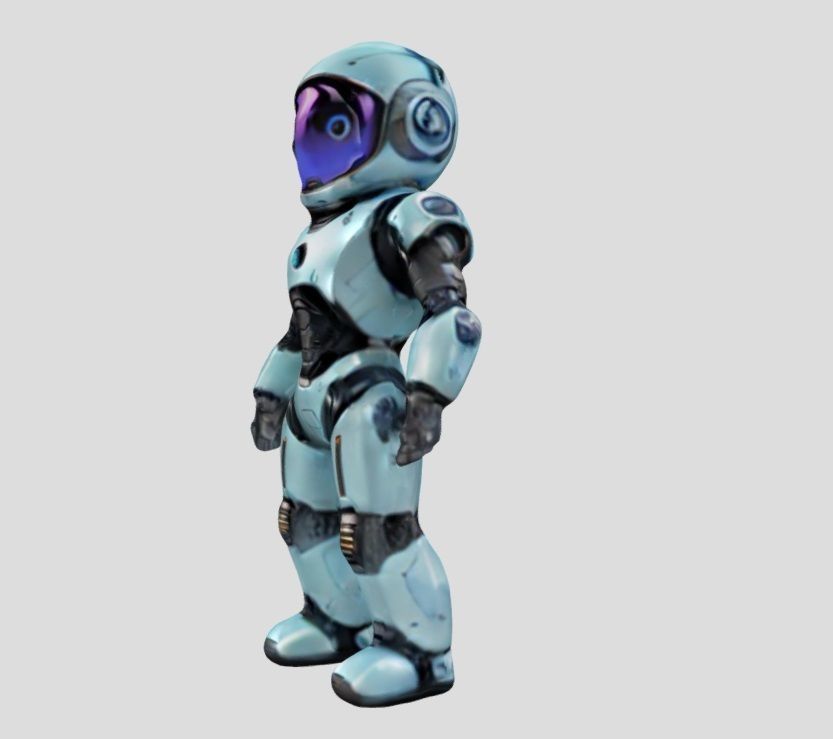 Robot Astronaut 3D model_2