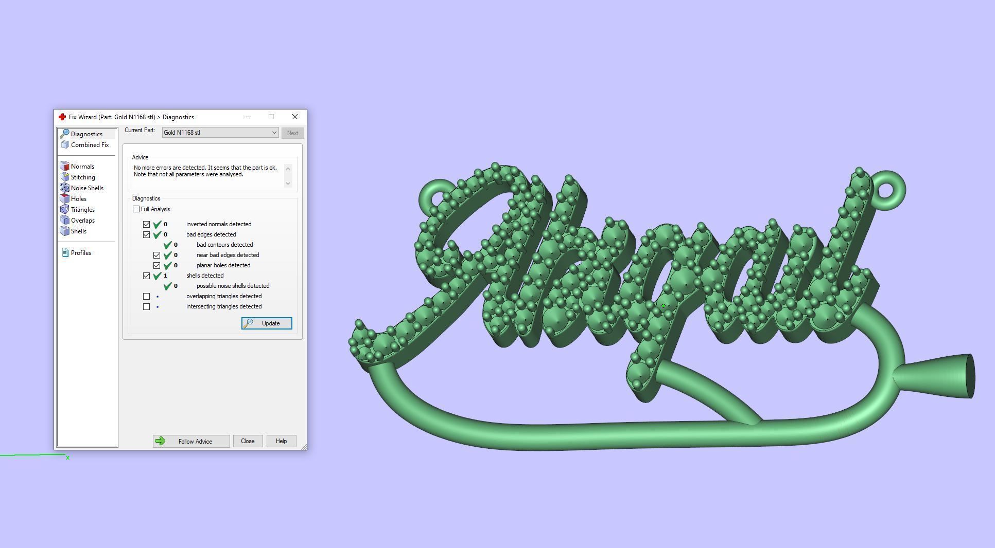 Gold N1168 3D print model_8