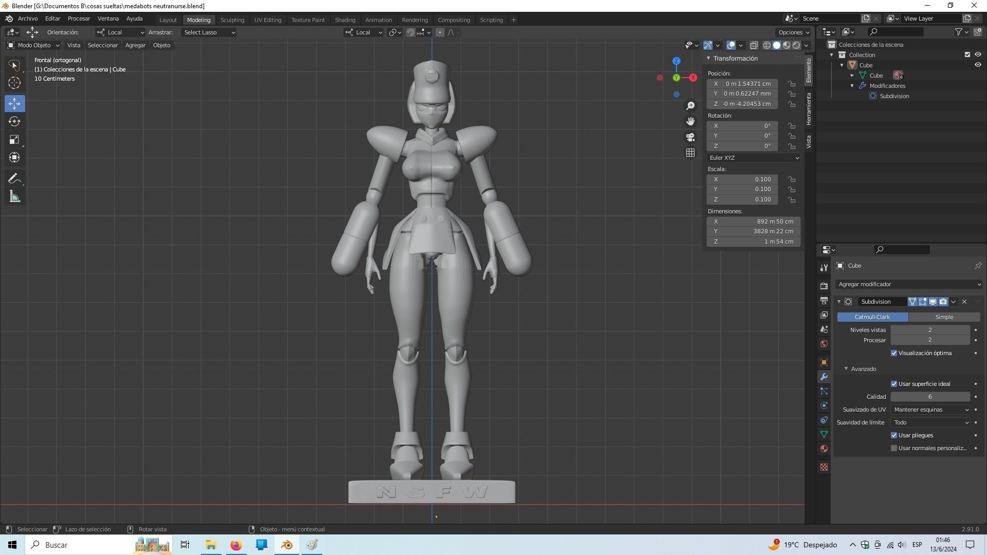 Medabots Neutranurse 3D print model_10