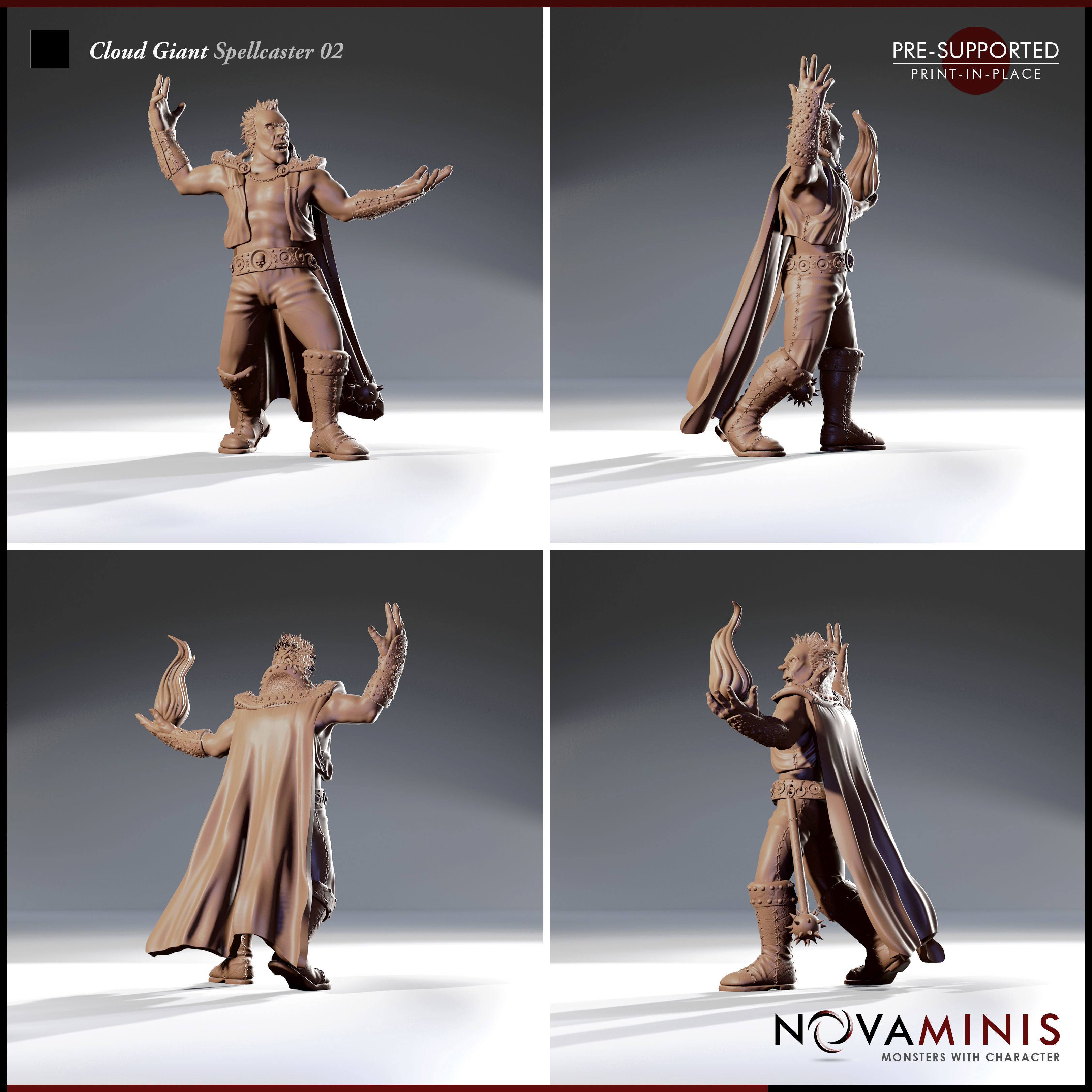 Cloud Giant Spellcaster 02 3D print model_2