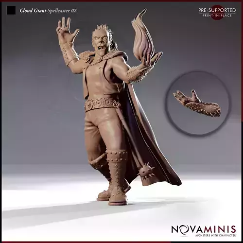 Cloud Giant Spellcaster 02 3D print model
