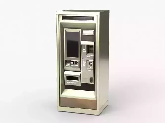 Card Vending Machine Low-poly 3D model