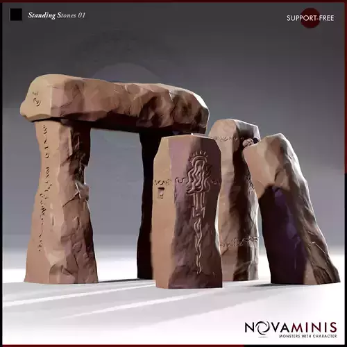 Standing Stones 01 3D print model