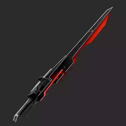 low poly sword