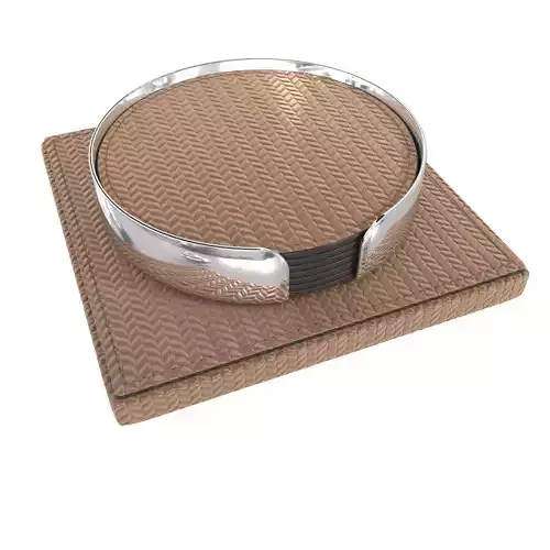 Katharine Pooley coaster set taupe  3D model