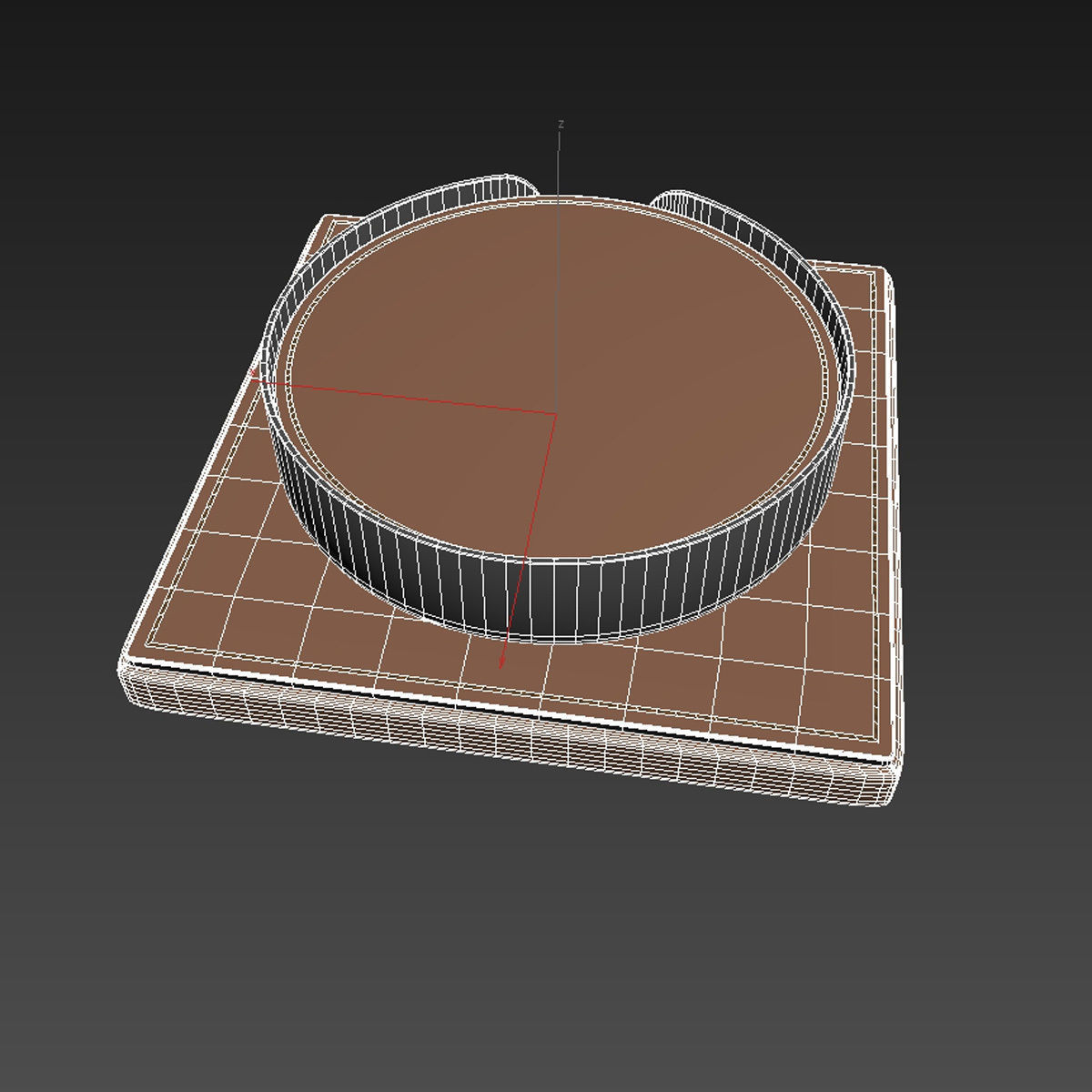 Katharine Pooley coaster set taupe  3D model_6