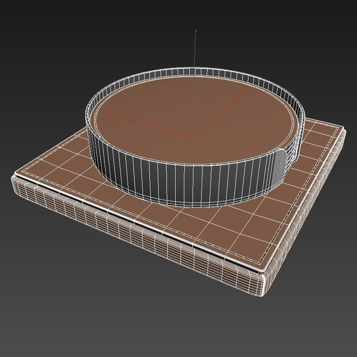 Katharine Pooley coaster set taupe  3D model_7