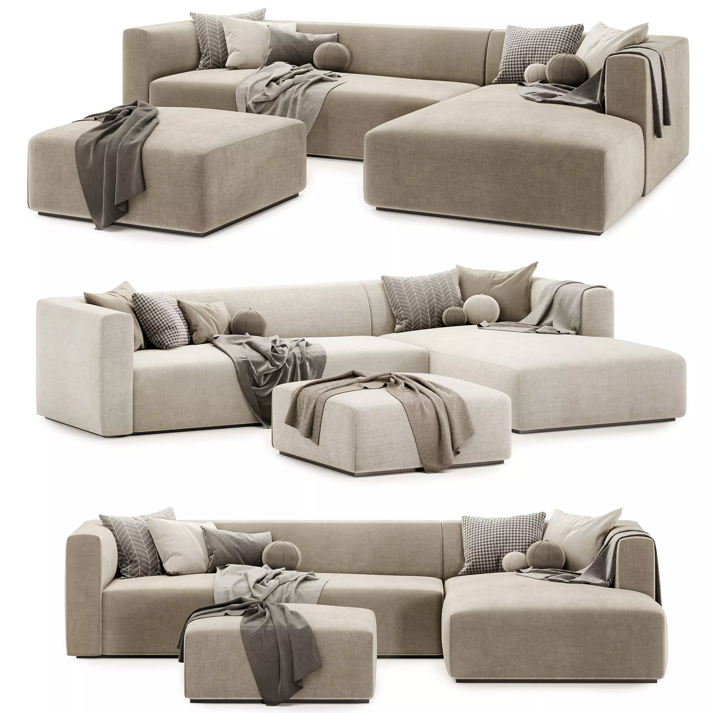 match sofa set 02 3D model_0