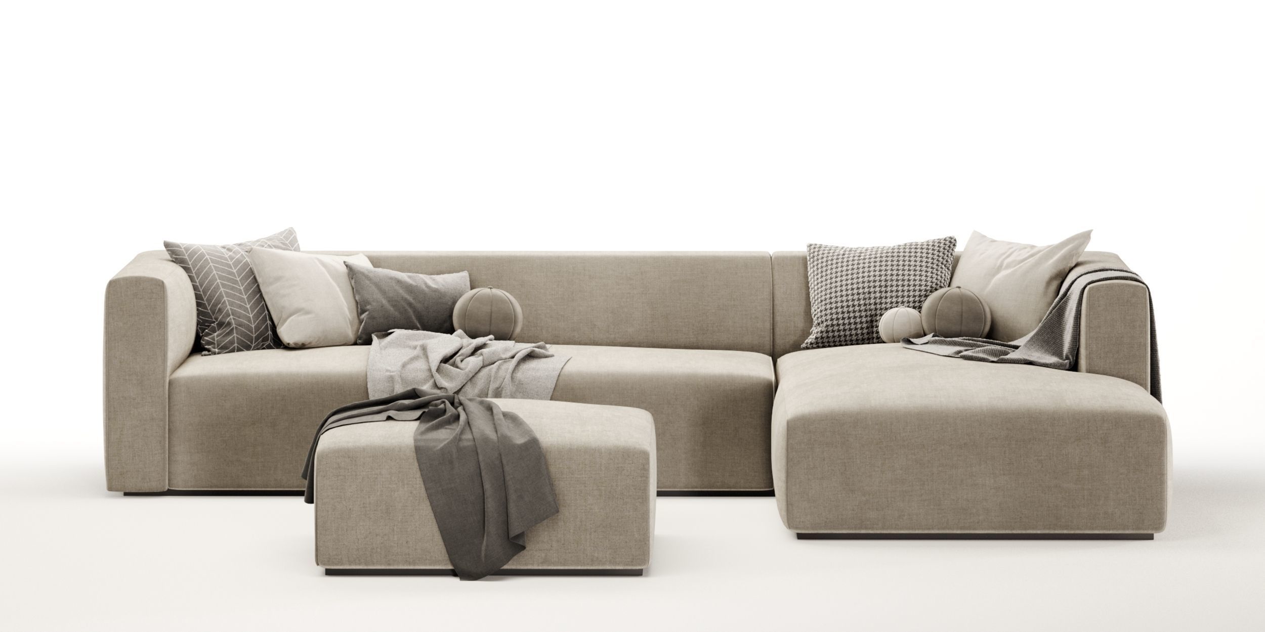 match sofa set 02 3D model_5