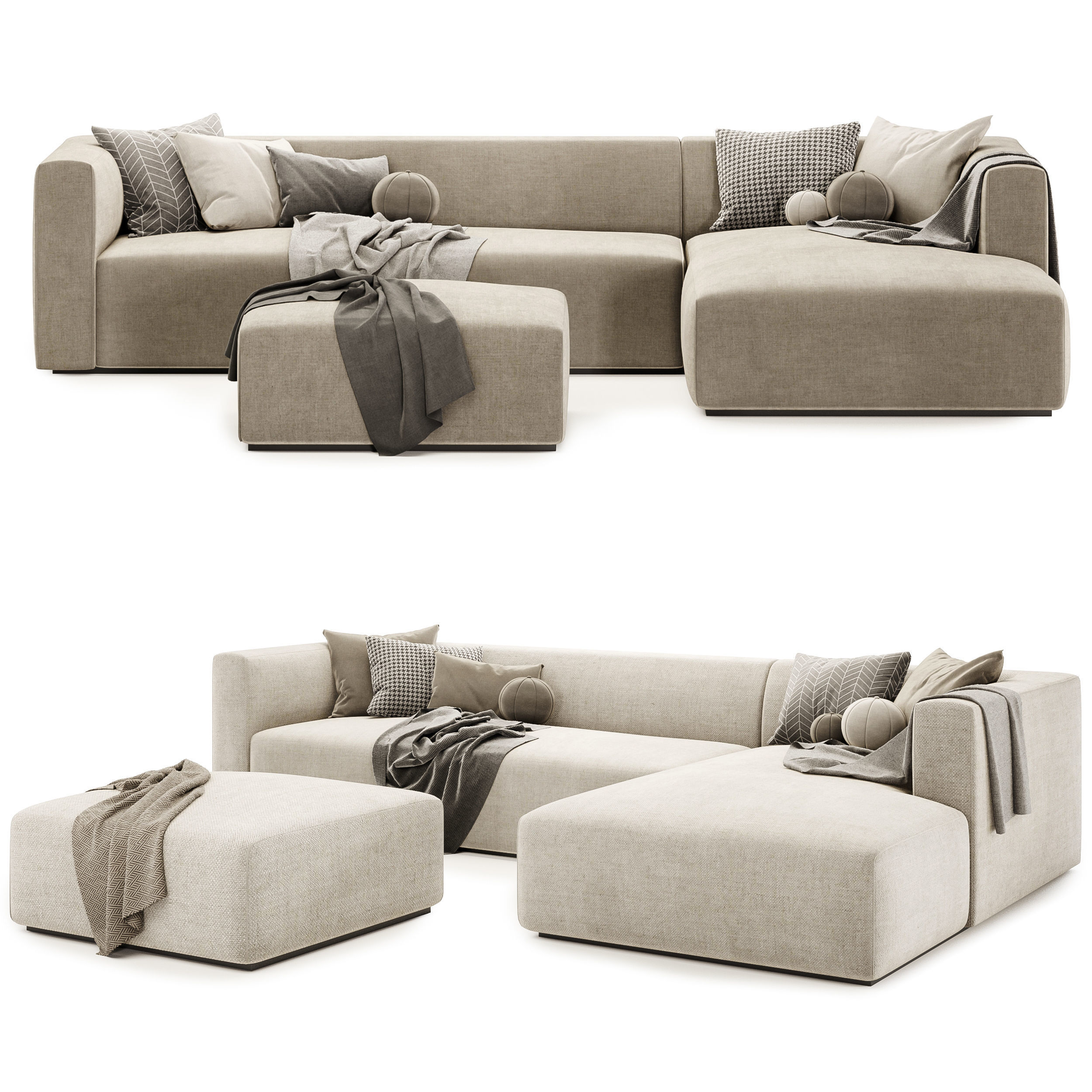 match sofa set 02 3D model_1
