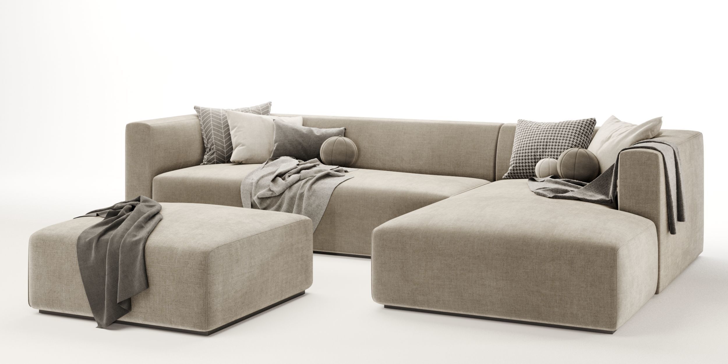 match sofa set 02 3D model_2