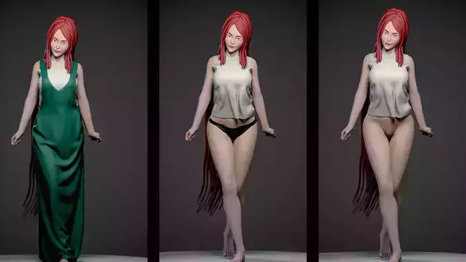 NSFW KUSHINA UZUMAKI FROM NARUTO 3D print model