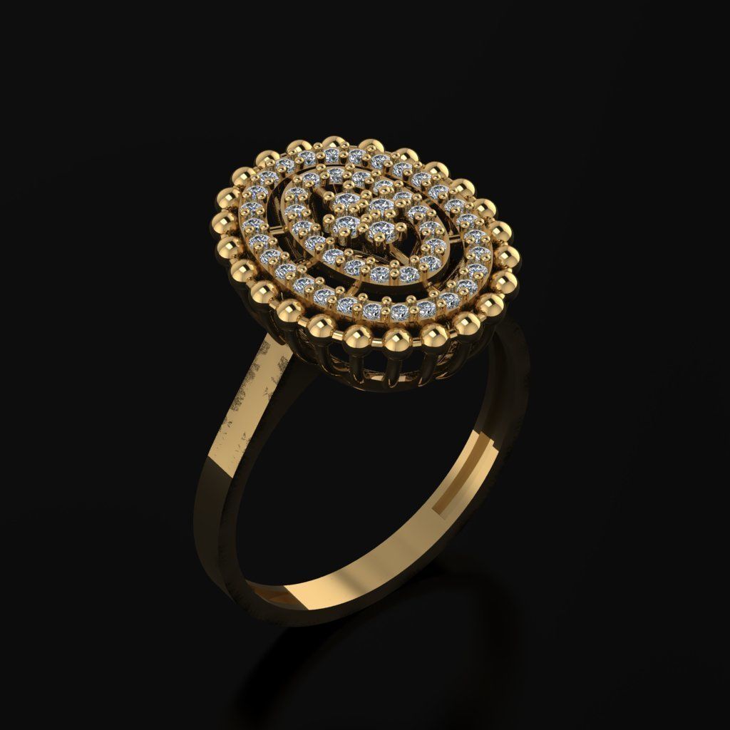 RING SIZE 18 NEW MODEL -GOLD PARK 3D print model_2