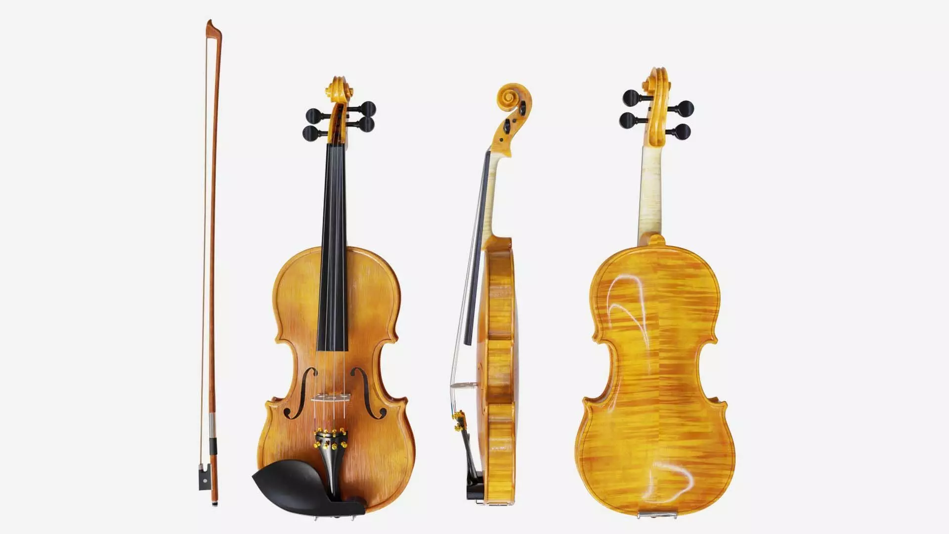 violin 3D model