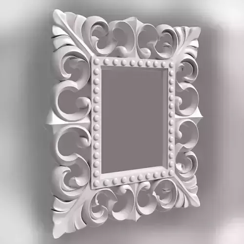 3d stl model photo frame or mirror for cnc router 3D print model 3D print model