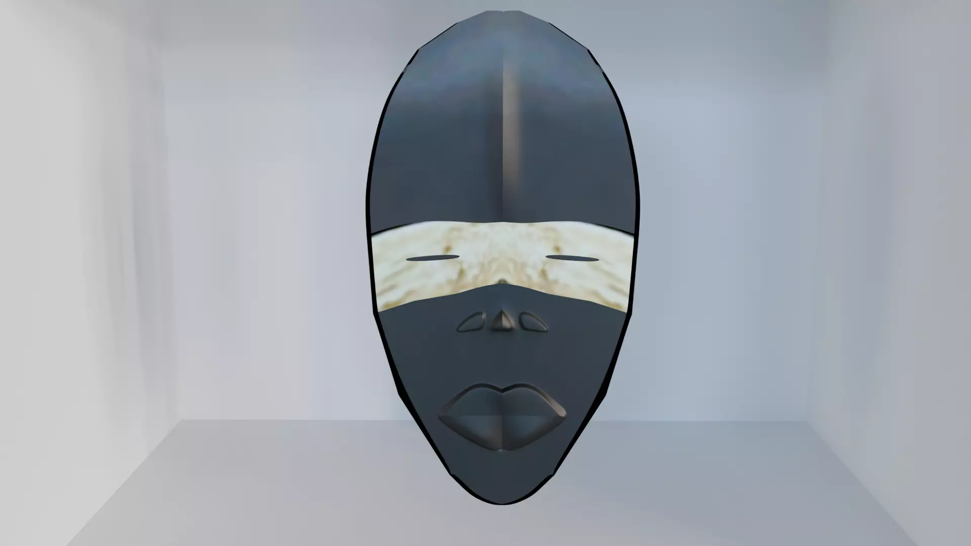 African mask ivory coast 3D print model_0