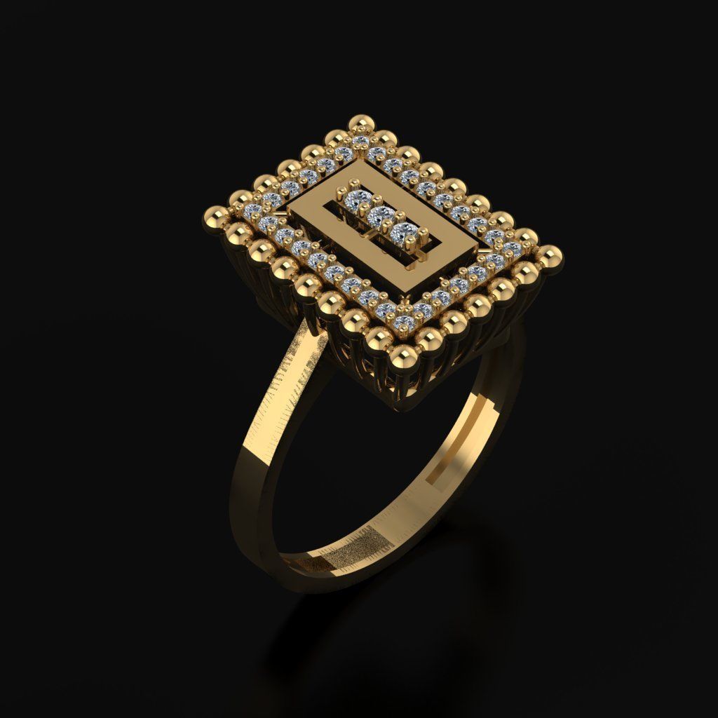 RING SIZE 18 NEW MODEL -GOLD PARK 3D print model_2