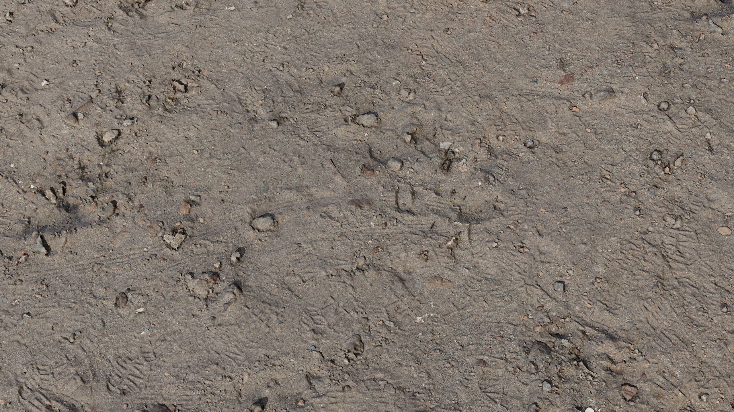 Gravel sand Terrain PBR Texture_9