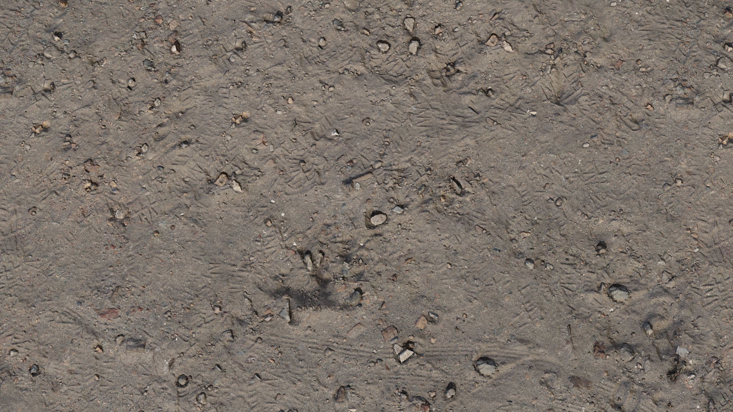 Gravel sand Terrain PBR Texture_3