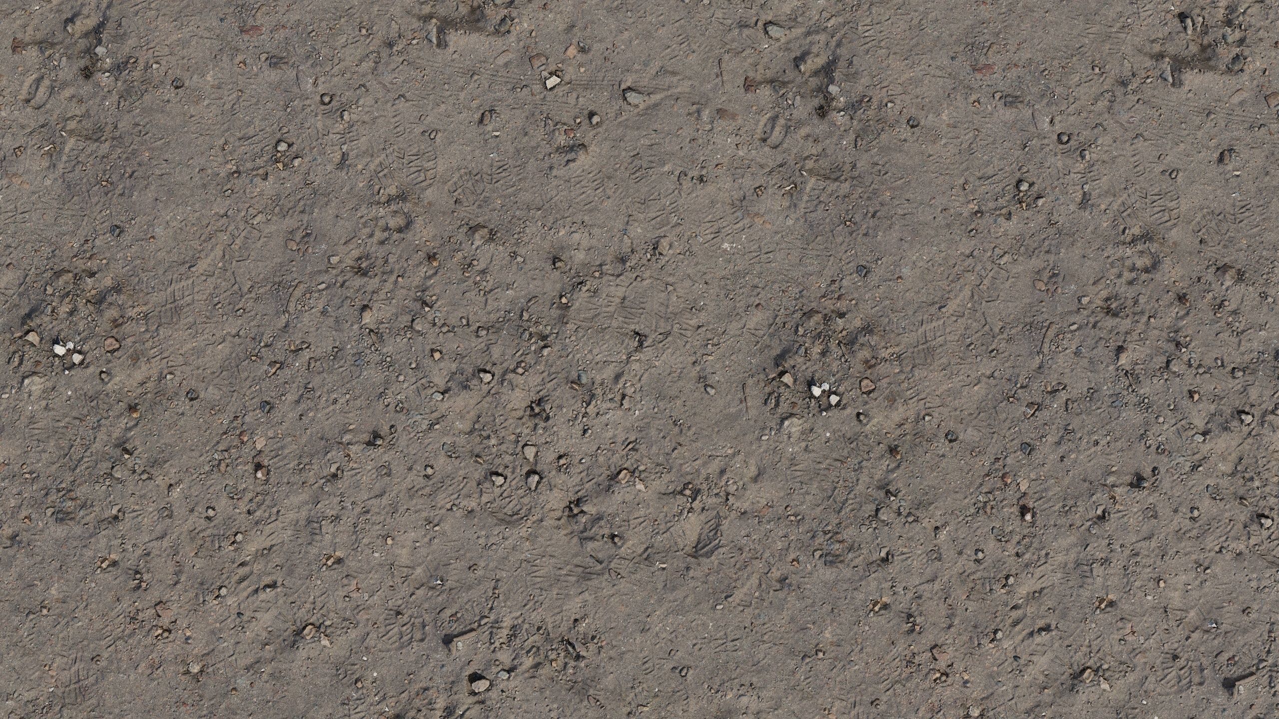 Gravel sand Terrain PBR Texture_4