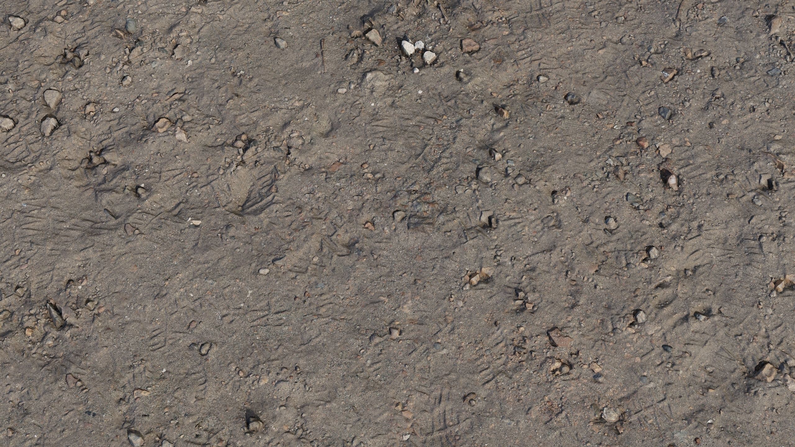 Gravel sand Terrain PBR Texture_6