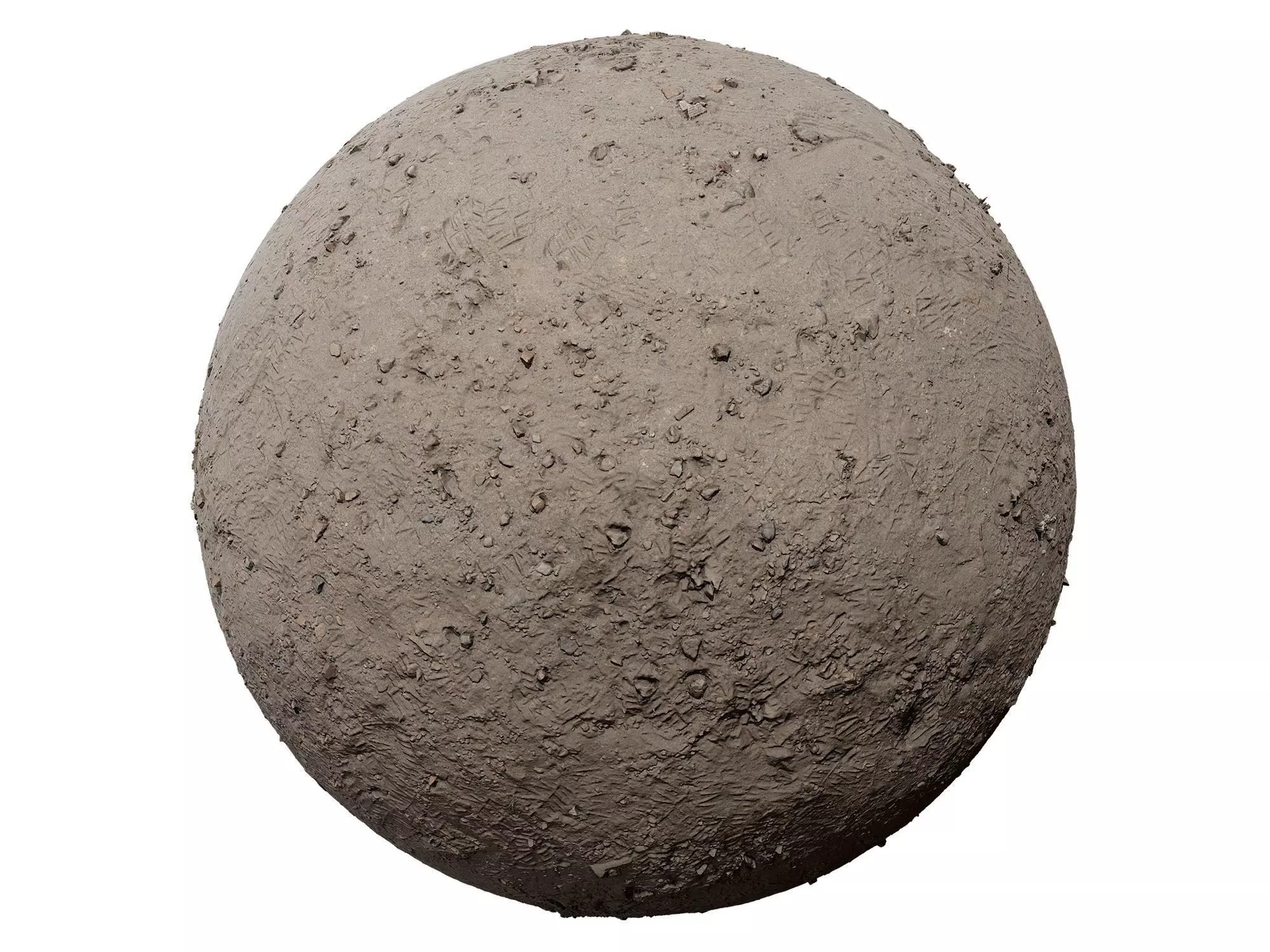 Gravel sand Terrain PBR Texture_0