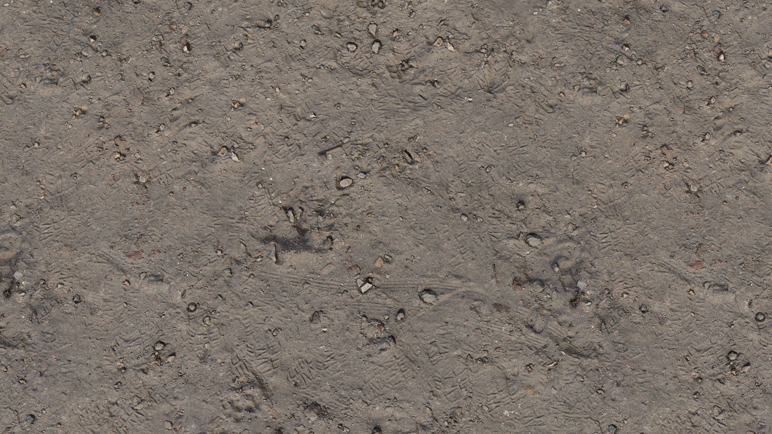 Gravel sand Terrain PBR Texture_1