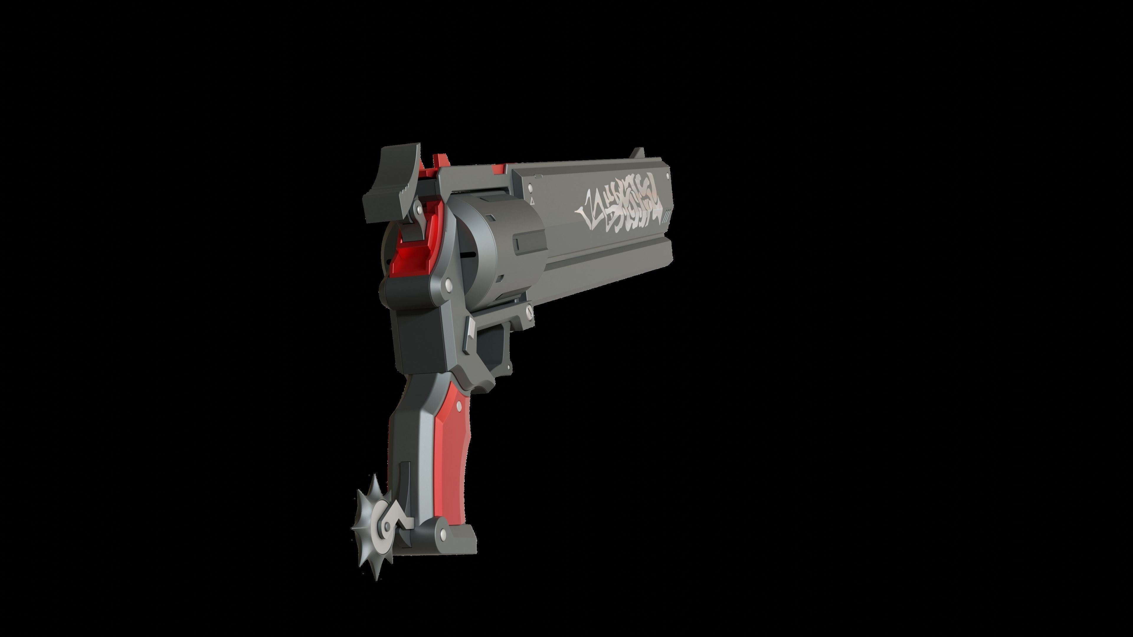 BILLY KID REVOLVERS - ZENLESS ZONE ZERO 3D print model_9