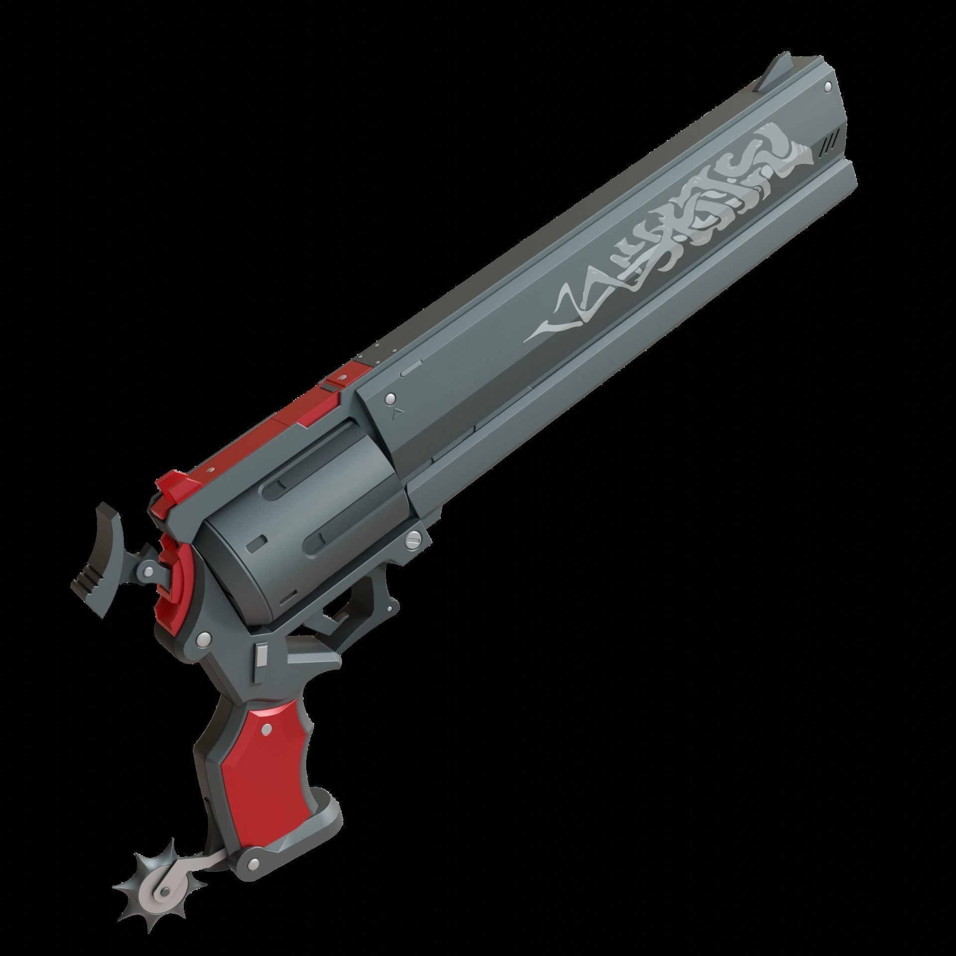 BILLY KID REVOLVERS - ZENLESS ZONE ZERO 3D print model_23