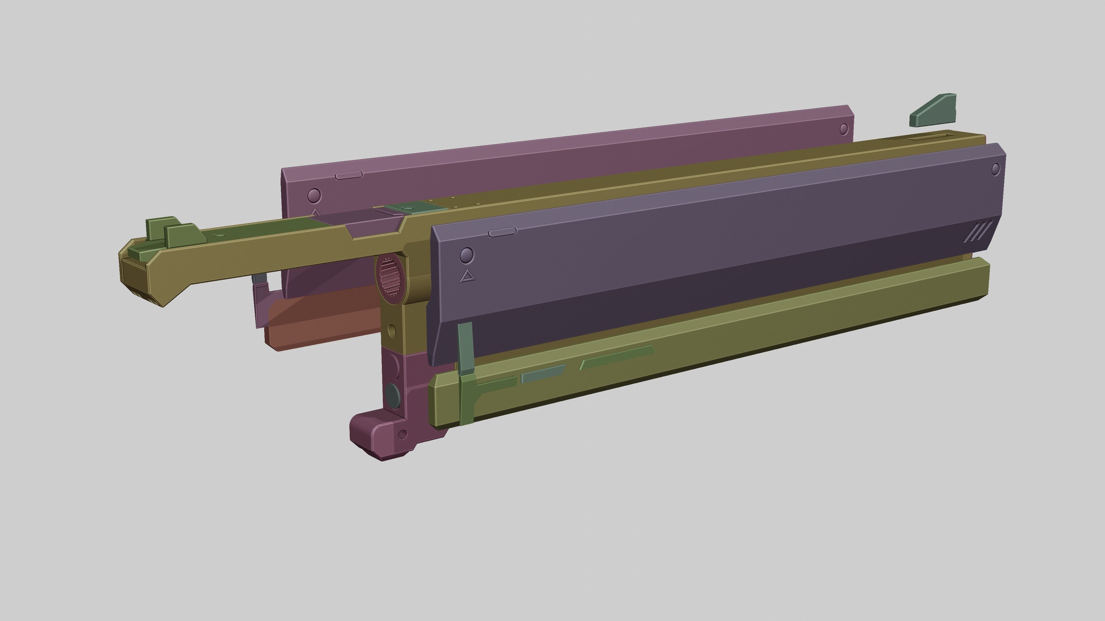 BILLY KID REVOLVERS - ZENLESS ZONE ZERO 3D print model_10