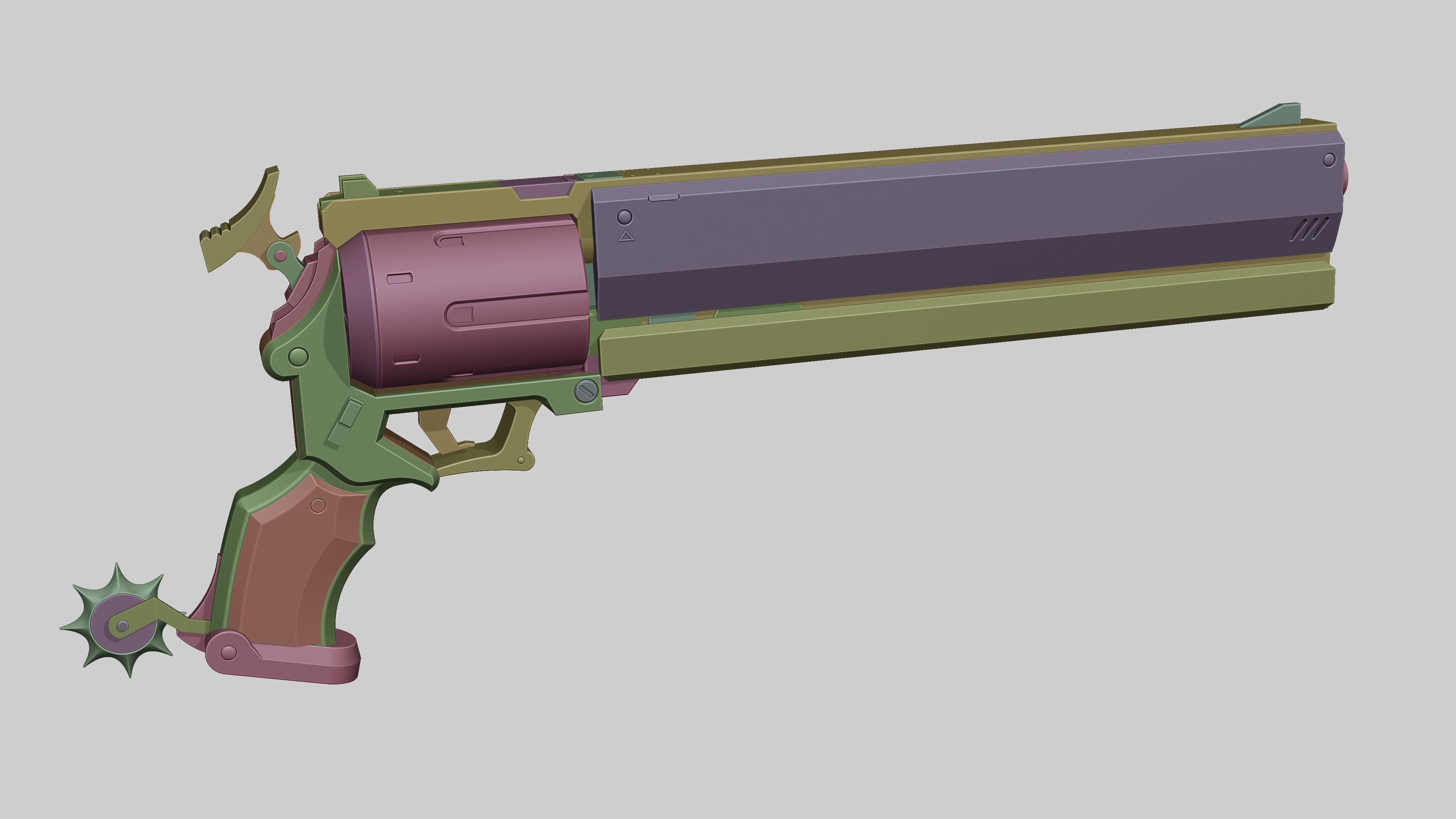 BILLY KID REVOLVERS - ZENLESS ZONE ZERO 3D print model_22