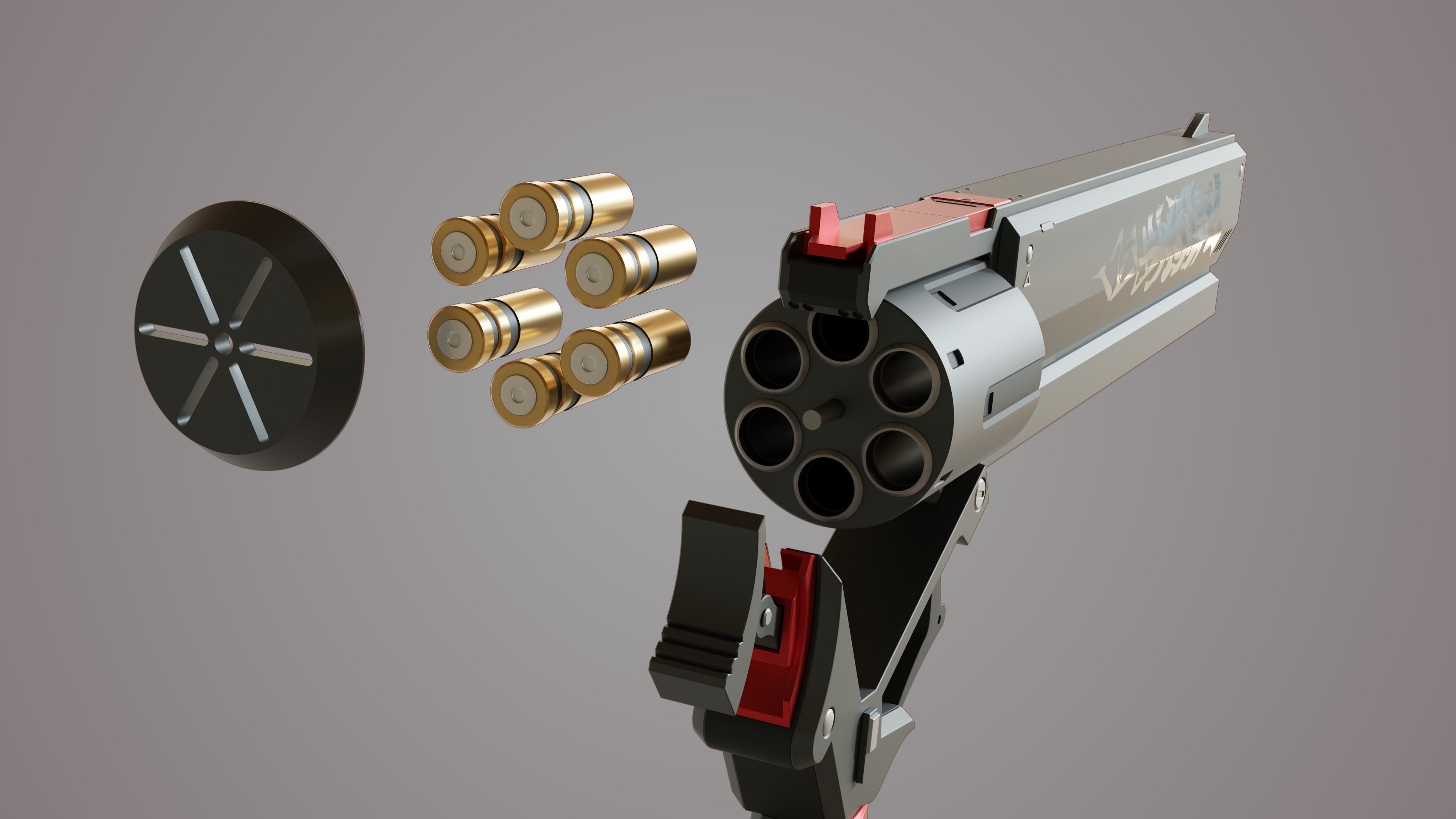 BILLY KID REVOLVERS - ZENLESS ZONE ZERO 3D print model_2