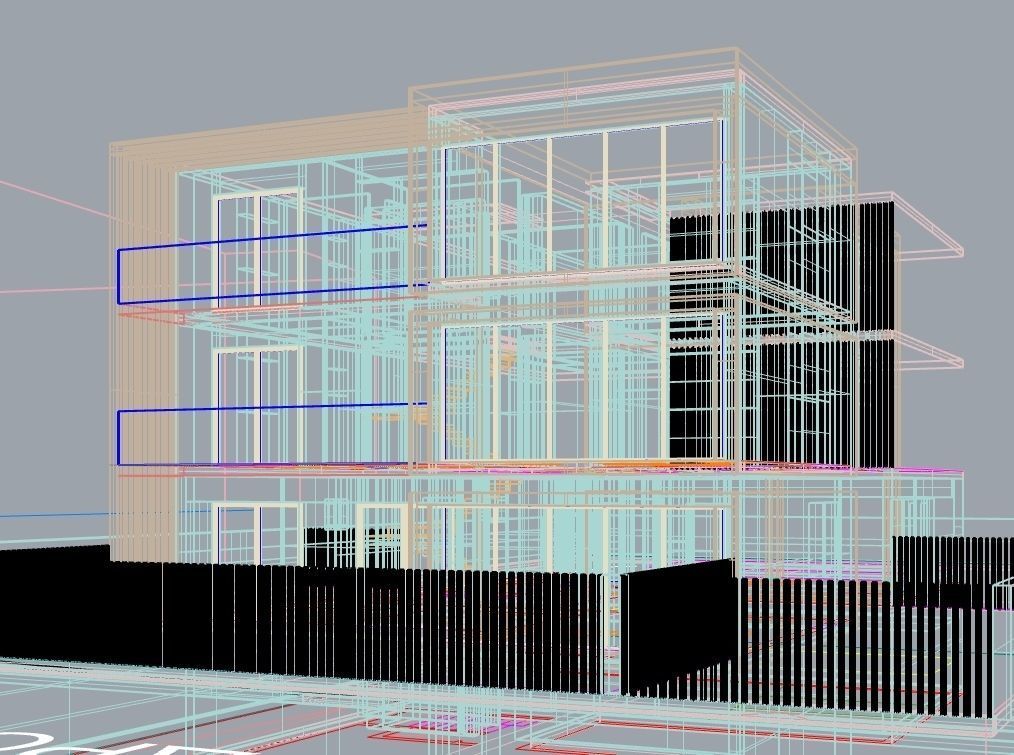 Luxury House Complex 3D model_7