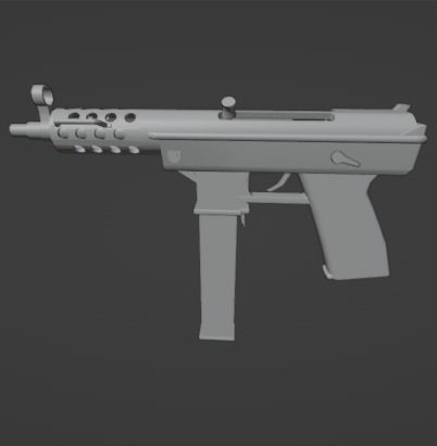 SUBMACHINE GUN 3D model_2