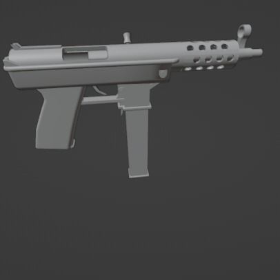 SUBMACHINE GUN 3D model_3