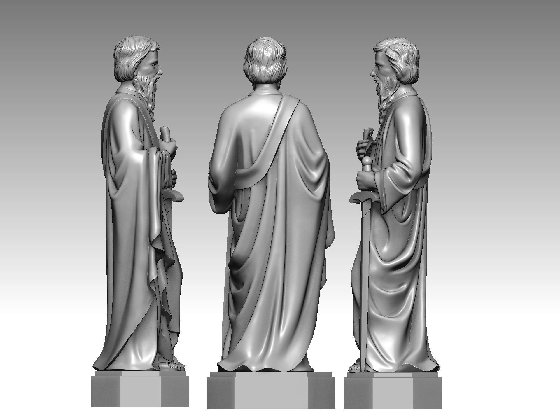 3D model of Saint Paul 3D print model_2