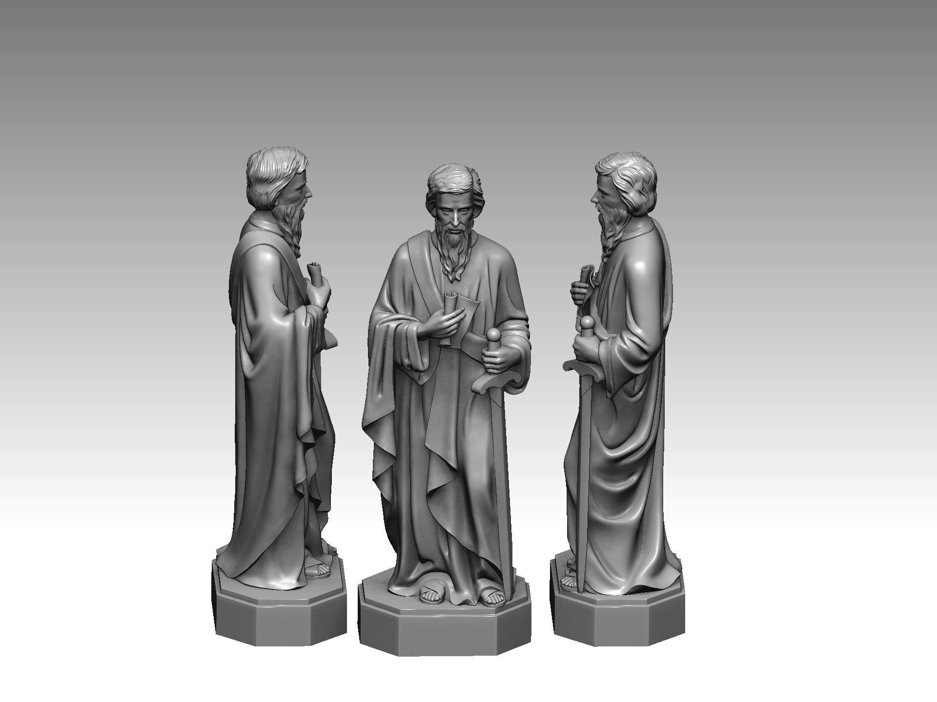 3D model of Saint Paul 3D print model_3