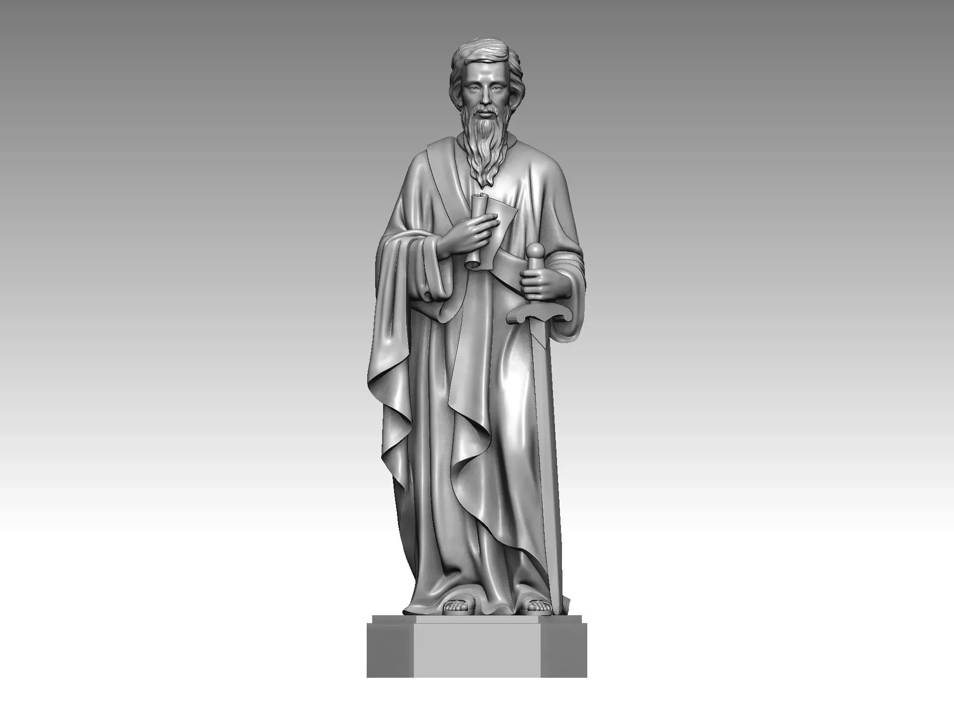 3D model of Saint Paul 3D print model_0