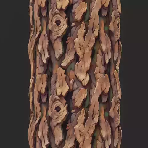 Stylized Bark Seamless Texture