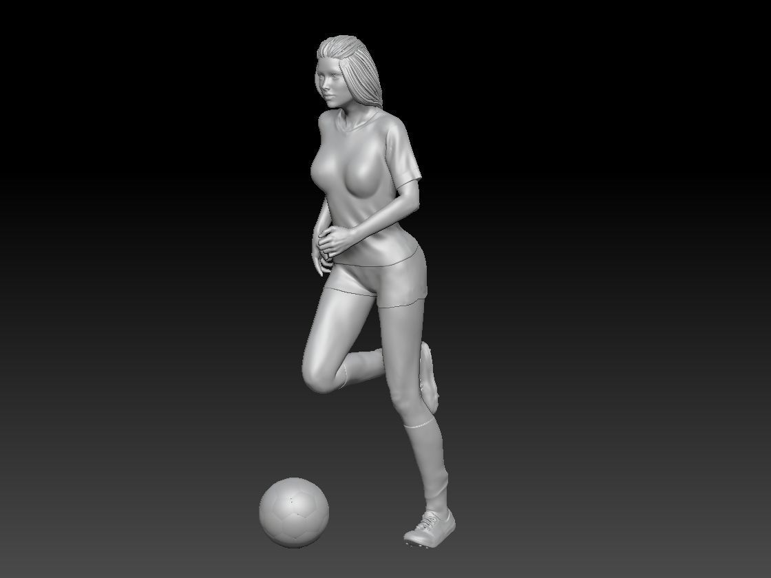 SOCCER GIRL 1 3D print model_1