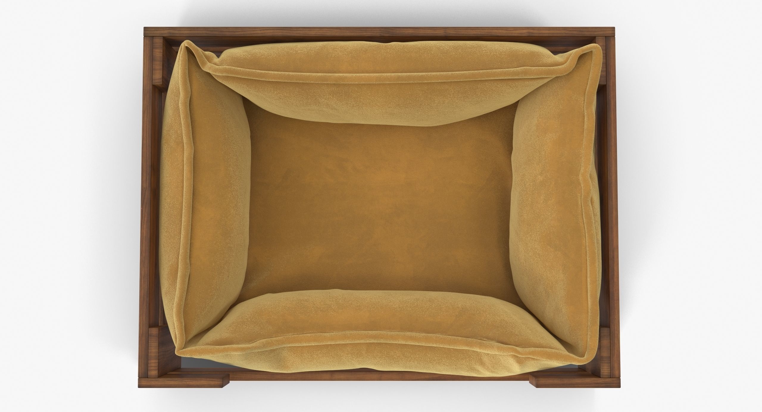 Pet Bed Caramel Velours Low-poly 3D model_4
