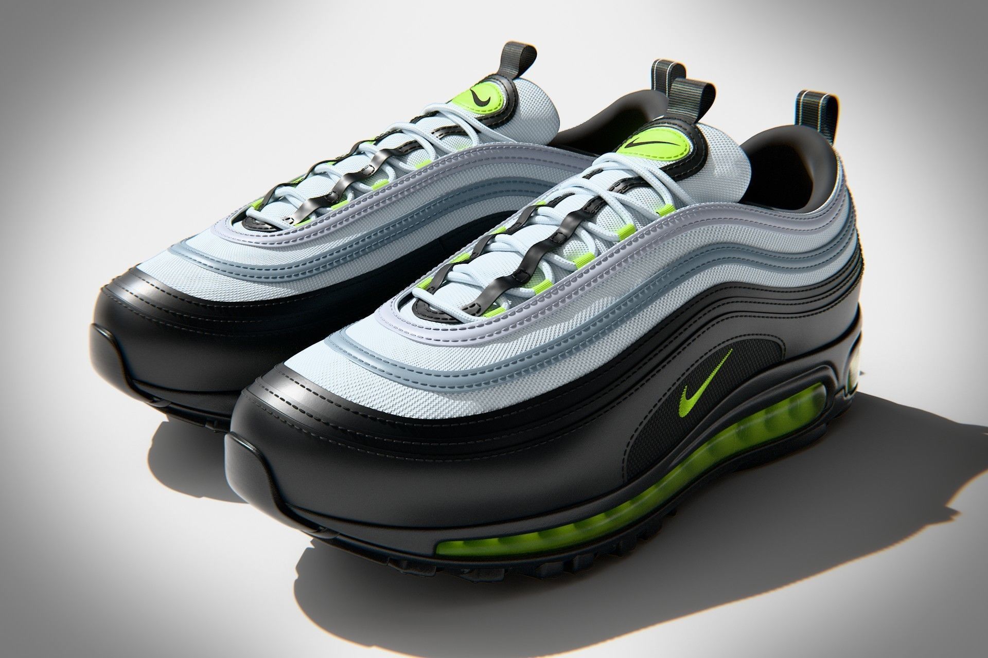 neon color air max 97