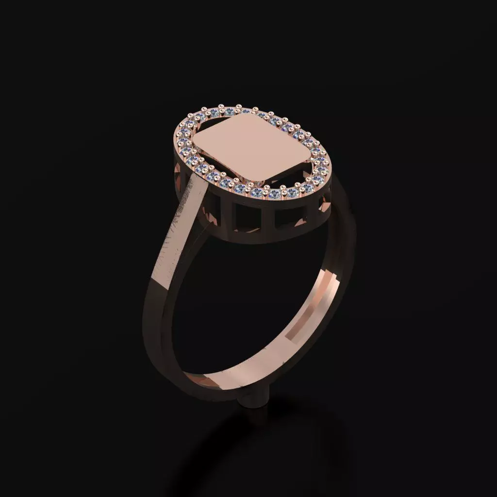 RING SIZE 18 NEW MODEL -GOLD PARK 3D print model