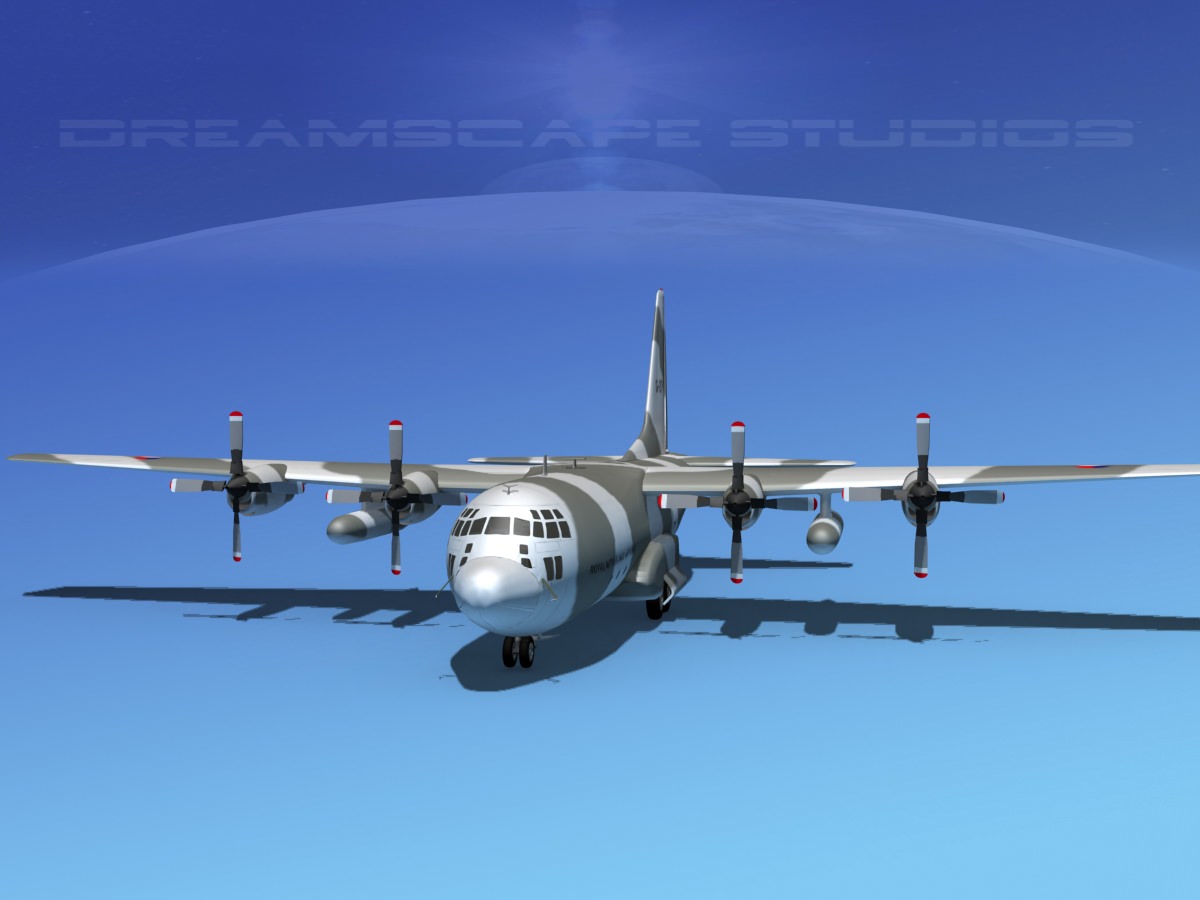 Lockheed C-130 Hercules Netherlands 3D model_6